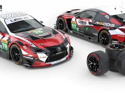 Lexus RCF LMGT3 2025 WEC 3D model