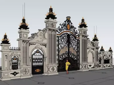 Classical Gate 3D model
