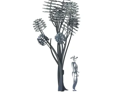 Cartoon tree S2Bv1 3D model