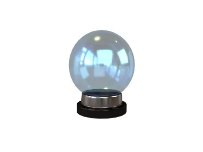 Crystal Ball V1 002 Low-poly 3D model