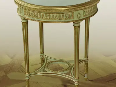 Classic side table 3D model