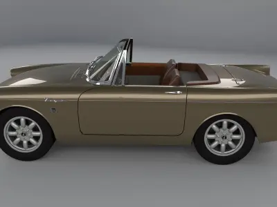 Sunbeam Tiger 1966 High Poly 3D model