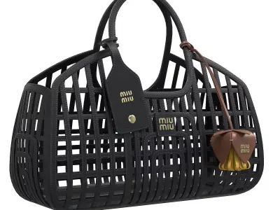 Miu Miu Leather Basket Bag Low-poly 3D model