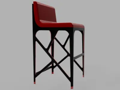 Kitchen bar Stool 3D model
