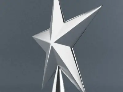 XMasTreeTop Star 3D model