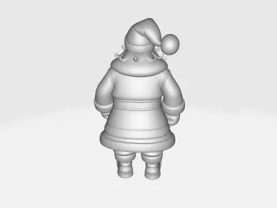 Festive Santa Claus Figure Holiday Decor Christmas Ornament  3D print model