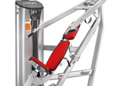 HD-3300 chest press machine 3D model