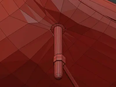 Ottoman Settee Sofa 3D model