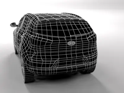 KIA SPORTAGE LOWPOLY Low-poly 3D model