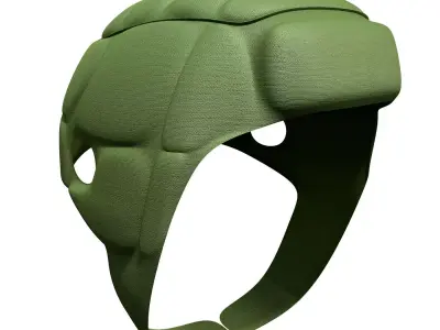 Rugby Scrum Cap Headgear  3D model
