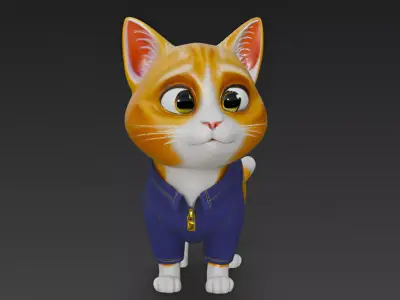 Pixar Style 3d Cat  3D model