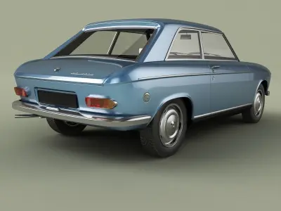 Peugeot 204 Coupe 3D model