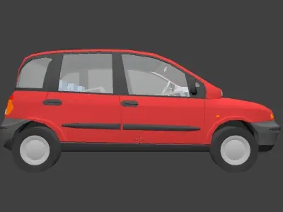 Late 90s minivan 3D model