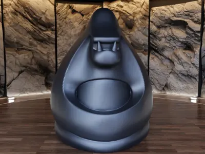 Gorilla Creature Decorative Fan Art Toy 3D print model