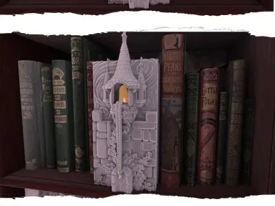Rapunzel Booknook 3D print model