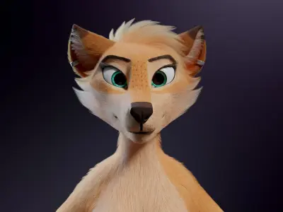 Julie Anthro Fox 3D model
