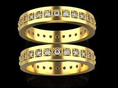 Wedding ring model 318 3D print model