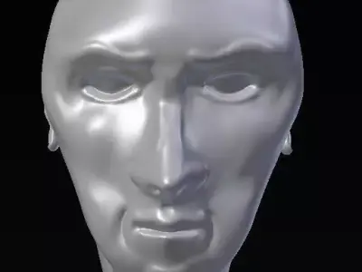 HumanFace-Detailed Jaw and Cheekbones 3D model