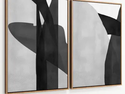 Plaster Two Frame 18 Low-poly 3D model