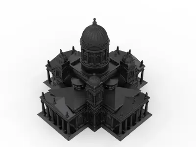 Helsinki Cathedral 3D print model