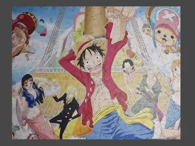 BEAUTIFUL ANIME DESIGNED CARPETS FOR YOUR INTERIOR 3D model