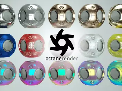 Octane Render Pack 15 Realistic Materials Texture