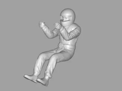 RACE CAR DRIVER FIGURINE SCALE MODEL 3D print model