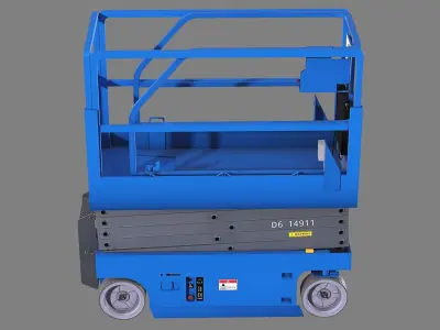 Aerial Work Vehicle Low-poly 3D model