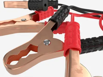 Car Battery Jumpers 3D model