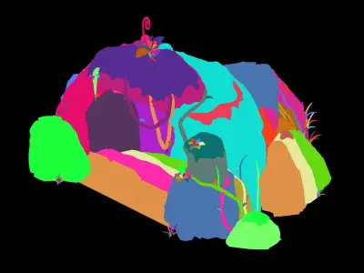 Stone Yunmengze - Cave 21 3D model