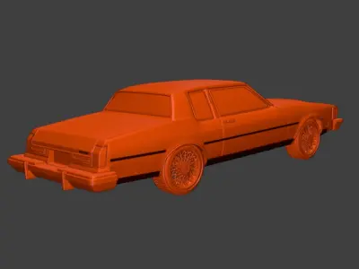 1985 oldsmobile delta 88-royale coupe 2 doors 3D print model