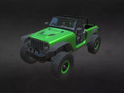 JEEP TRAILCAT Low-poly 3D model
