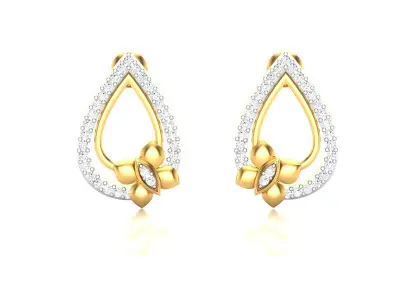 Diamond Earring 3D print model