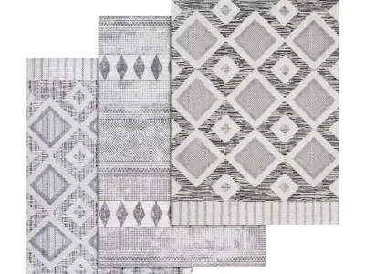 Rug Set 1376 3D model