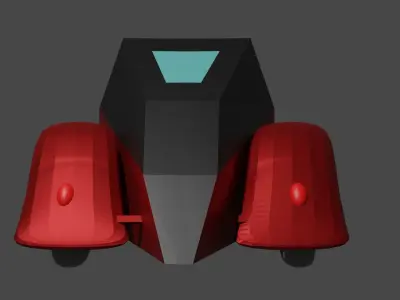 Ancient Car low-poly Low-poly 3D model