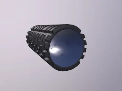 FoamRoller rubber ball Low-poly 3D model