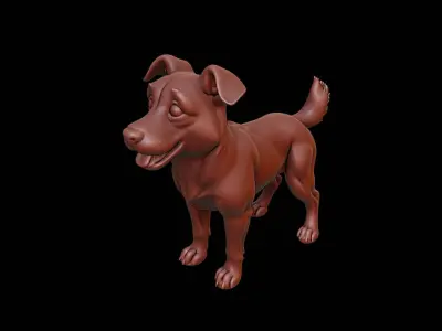 Dog Animal Sculpture 3D print model get