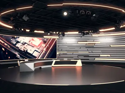 Virtual Studio 34 PBR Low-poly 3D model