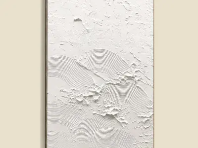 Plaster Two Photo Frame 361 Low-poly 3D model