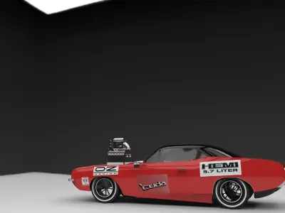 1969 Dodge Charger RT Free 3D model