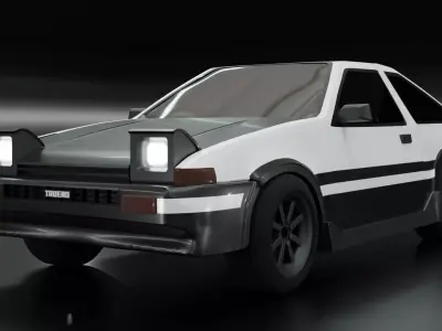 Toyota  trueno AE86 3D model