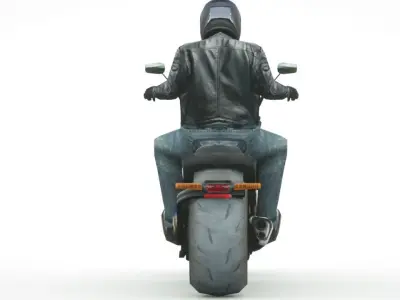 2020 Harley Davidson Live FXDR Low-poly 3D model