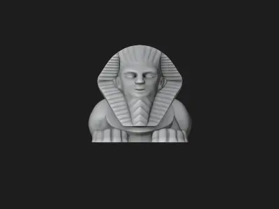 Egyptian Sphinx Planter - Pen Holder 3D print model