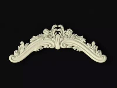 Central decor ornament for furniture 3D model 955