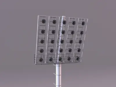 F8 stadium lights model 3D model