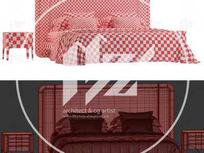 Porada Killian Bed 3D model