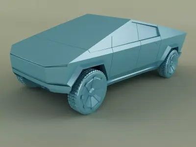 Tesla Cybertruck 3D Print model 3D print model