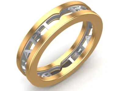 Gold Jewellery Ring 3D print model