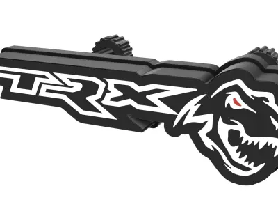 Dodge Ram TRX Logo Led Front Bumper  3D print model