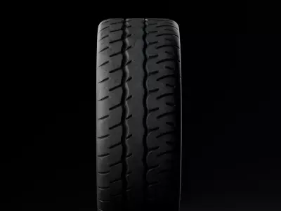 Yokohama Advan Neova AD09 - Semi Slick Car Tire 3D model